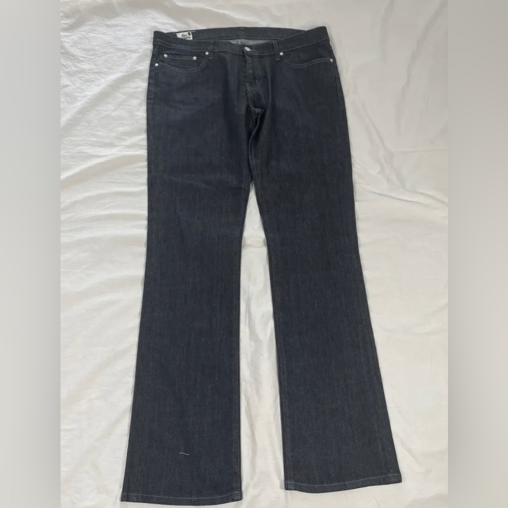 Lacoste Mens Black Straight Leg Denim Jeans Size 46